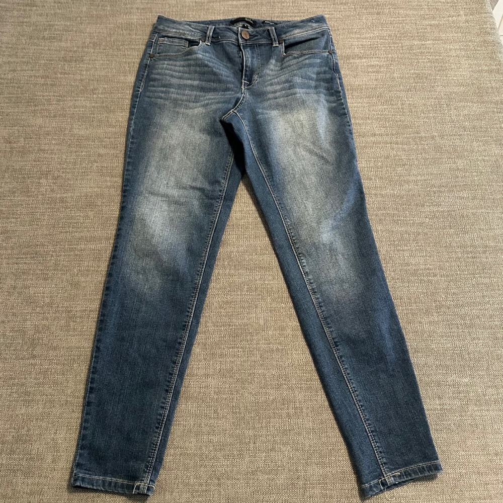 1822 Denim Adrianna Skinny Jeans Womens 8 Blue Medium Wash Stretch